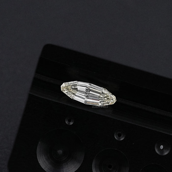 Moval Shape Lab Grown Diamond With Step Cut 