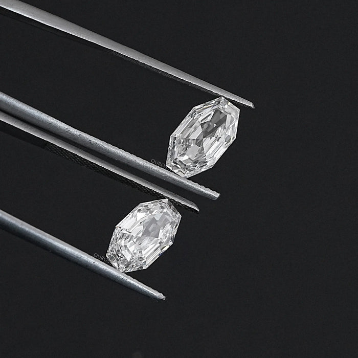 Octagon Shape Lab Grown Matching Pair Diamond  