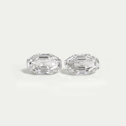 Step Cut Octagon Lab Diamond Matching Pair Loose