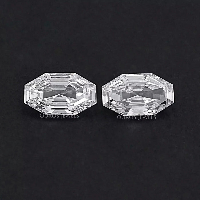 Octagon Shape Lab Grown Matching Pair Diamond  