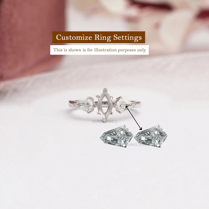 Step Cut Shield Cut Loose Diamond Pairs 