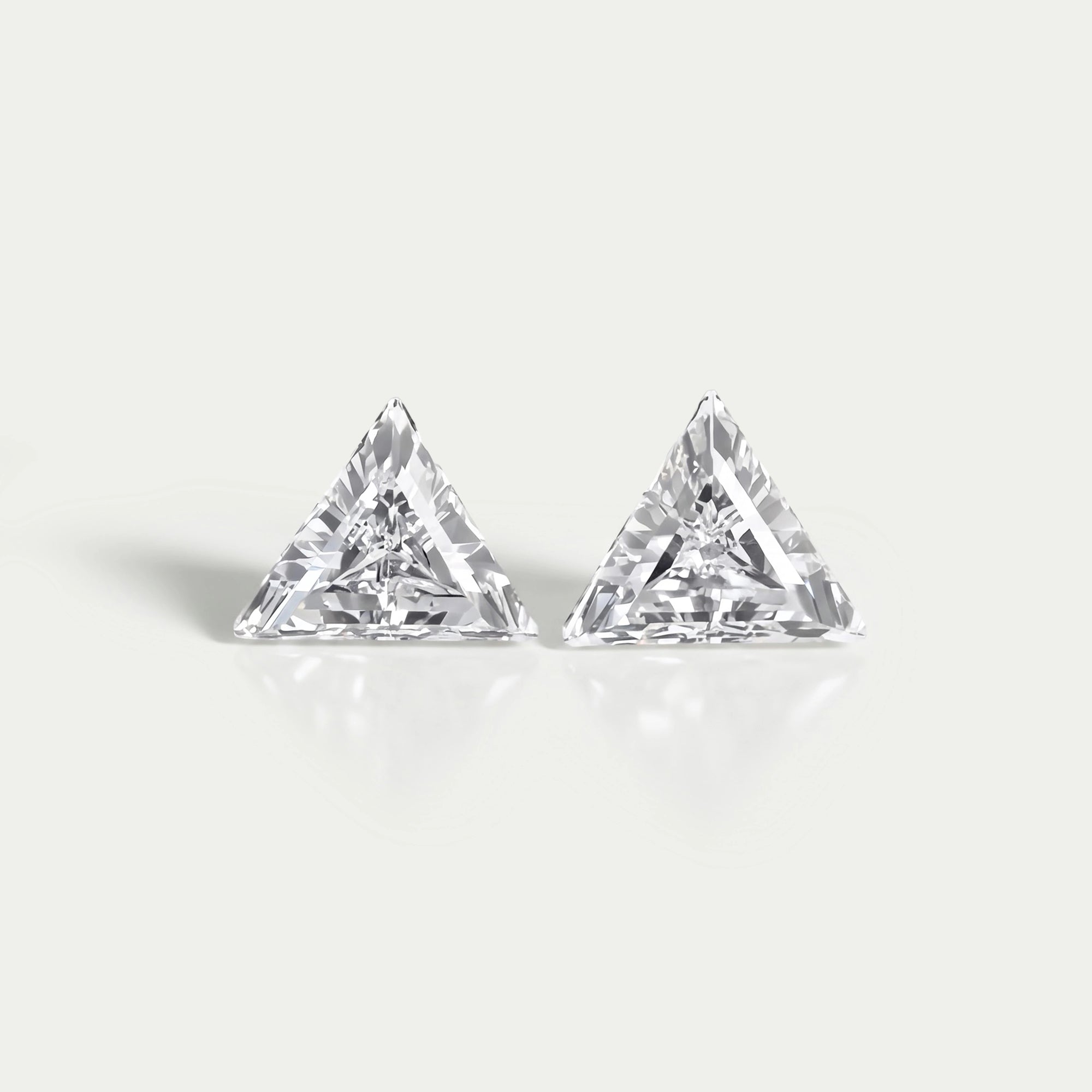 Step Cut Triangle Lab Diamond For Matching Pair Loose