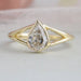 [Pear Cut Solitaire Lab Diamond Ring]-[Ouros Jewels]