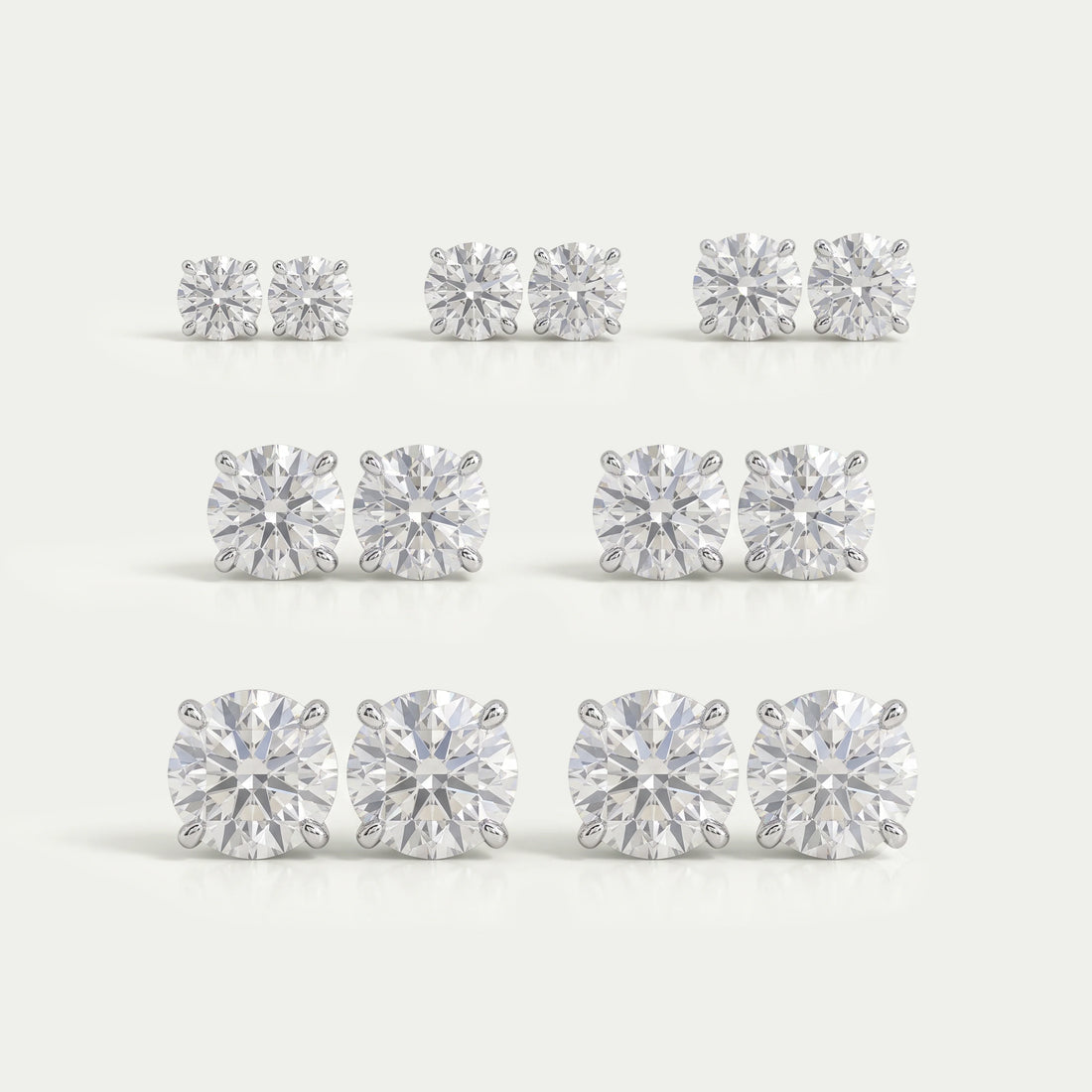 IGI Certified Round Lab Grown Diamond Stud Earrings Earring