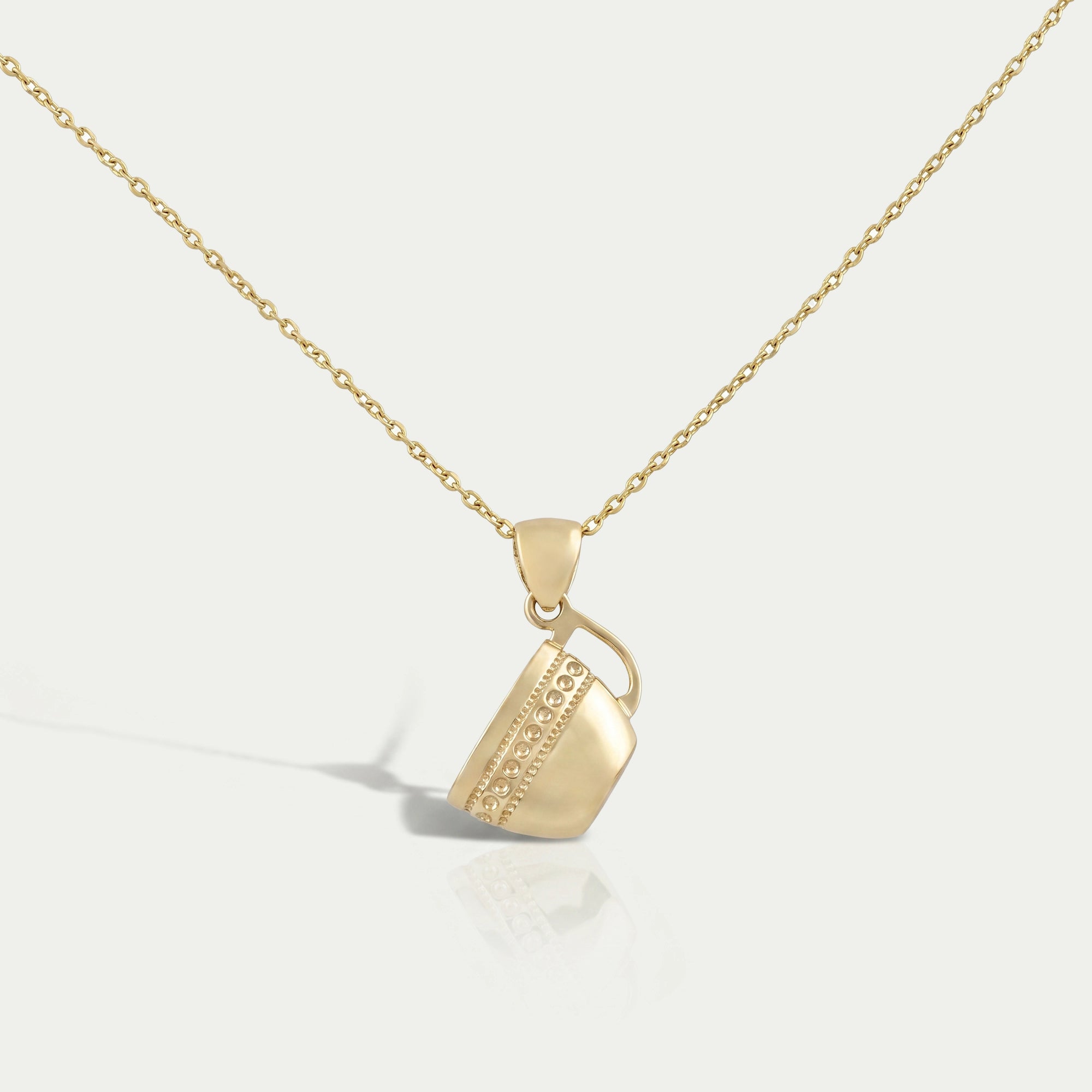Round Diamond Chai Charm Pendant Necklace 