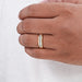 baguette cut lab diamond yellow gold men's wedding ring for him
