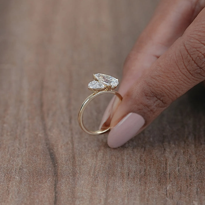 Two Pear Diamond Toi Et Moi Ring 