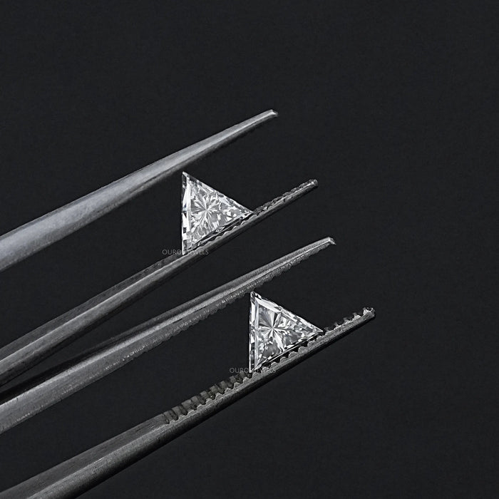 Trilliant Cut Matching Lab Grown Diamonds