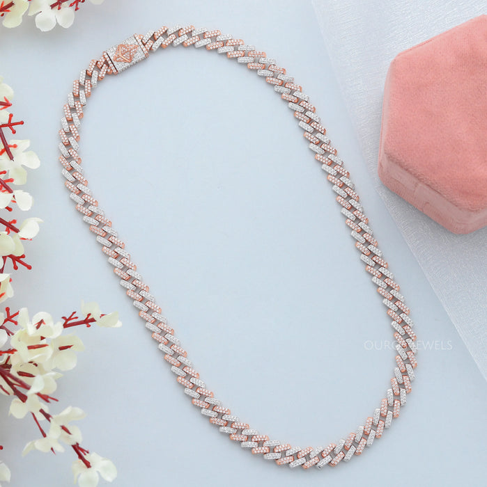 Two Tone Round Miami Cuban Chain