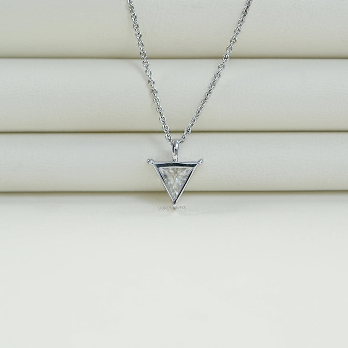 Trillion Cut Lab Grown Diamond Necklace