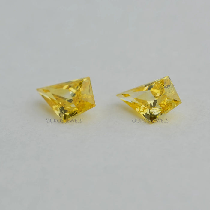 Kite Shaped Yellow Lab Diamonds