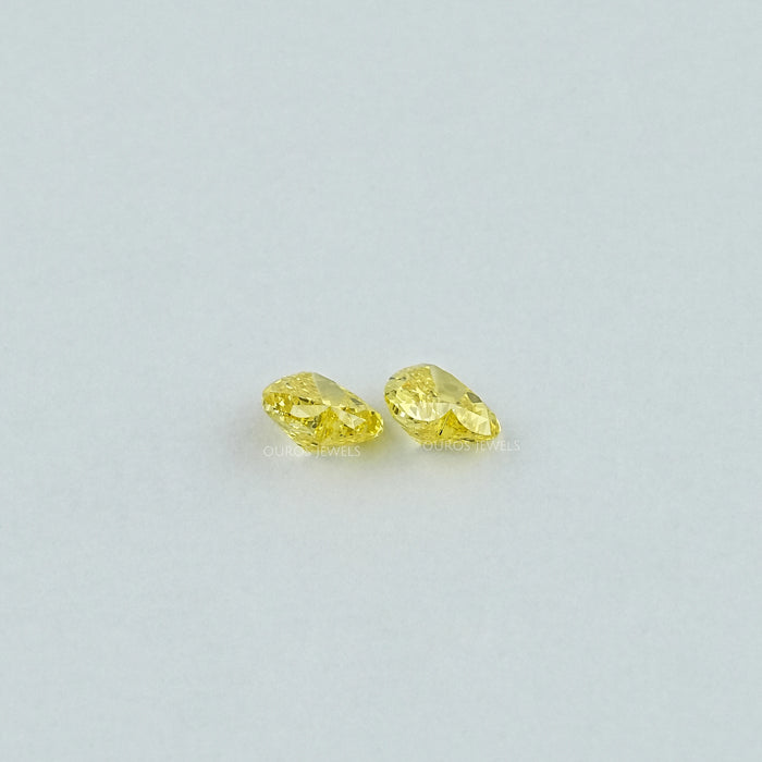 Yellow Heart Lab Grown Diamond Matching Pair