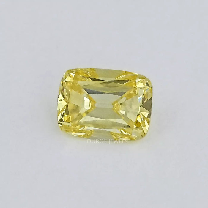 Yellow Old Mine Elongated Cushion Cut Lab Grown Diamond