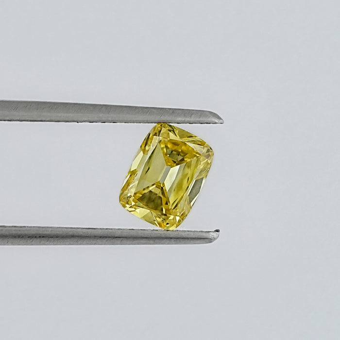 Yellow Old Mine Elongated Cushion Cut Lab Grown Diamond
