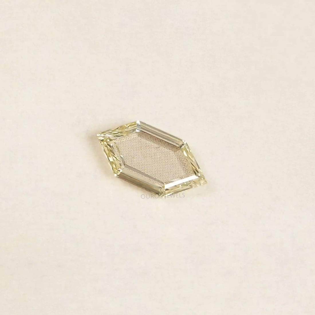 Fancy Yellow Portrait Hexagon Cut Lab Grown Diamond