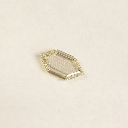 Fancy Yellow Portrait Hexagon Cut Lab Grown Diamond