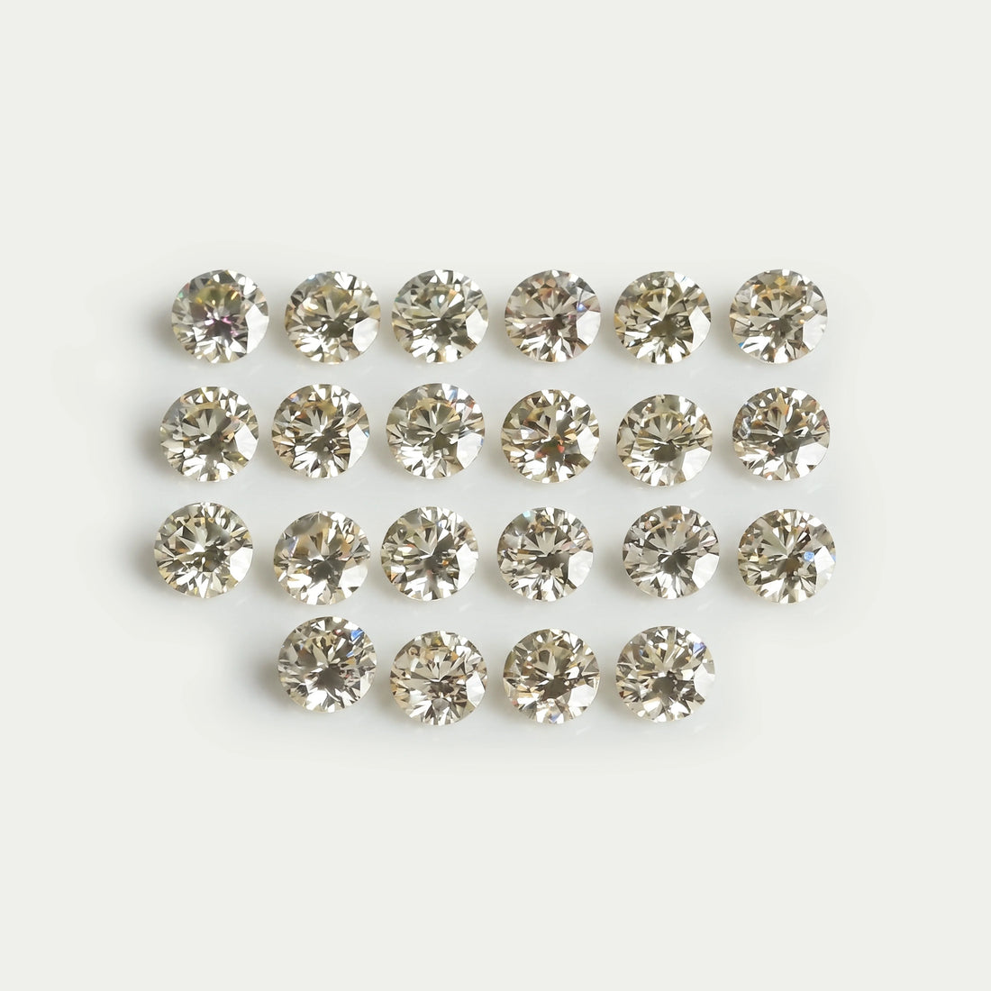 Yellow Round Cut Lab Grown Diamond Loose
