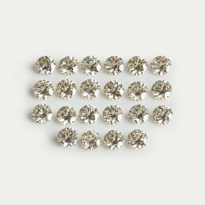 Yellow Round Cut Lab Grown Diamond Loose