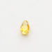 top view of 1.80 carat yellow briolette cut lab grown loose diamond