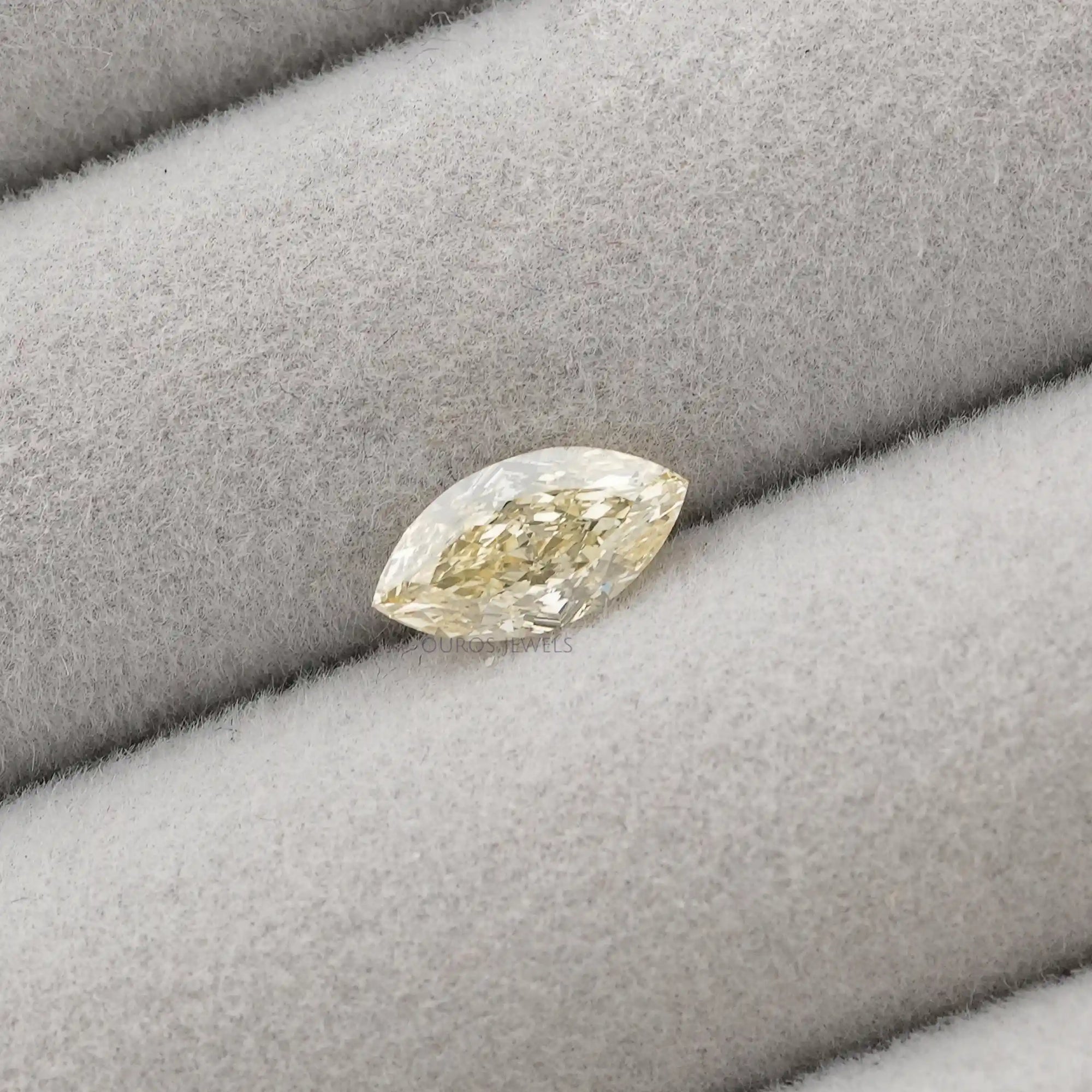 Fancy Intense Yellow Marquise Cut Lab Grown Diamond Loose