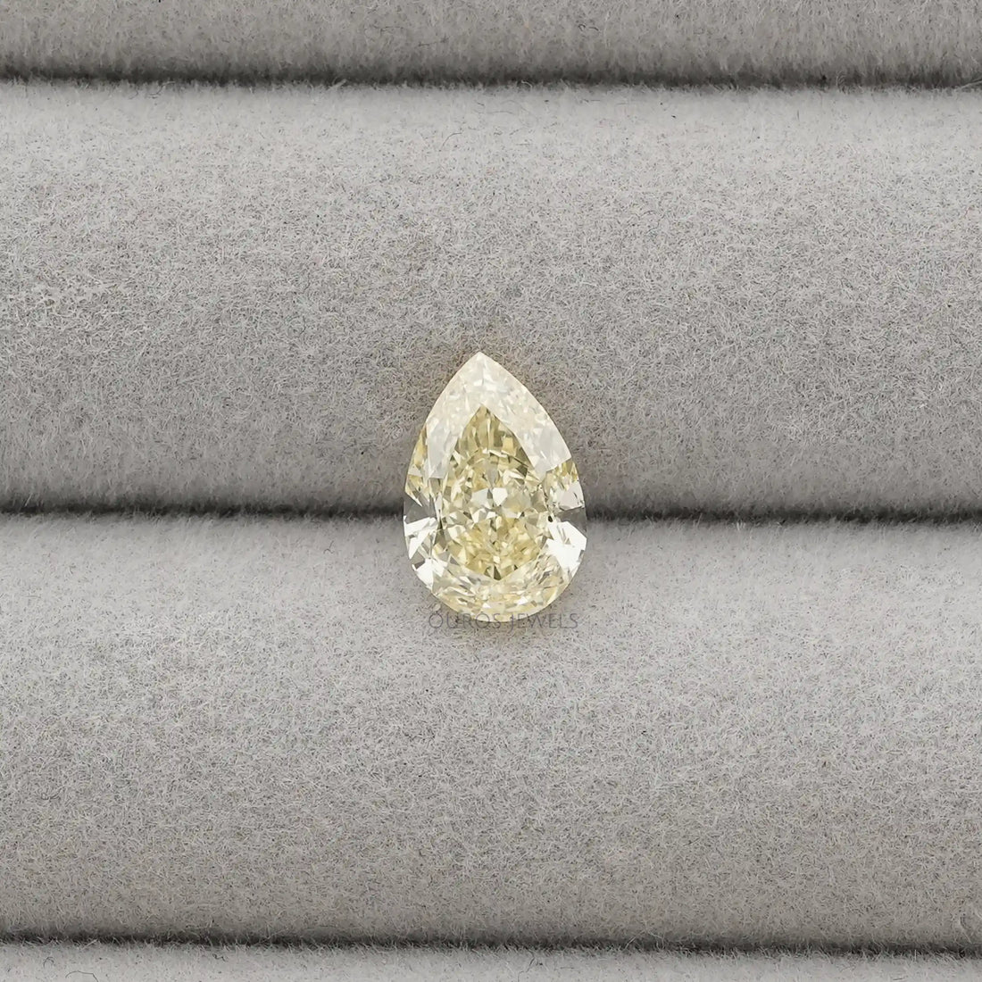 2.15 Carat Yellow Pear Cut Lab Diamond