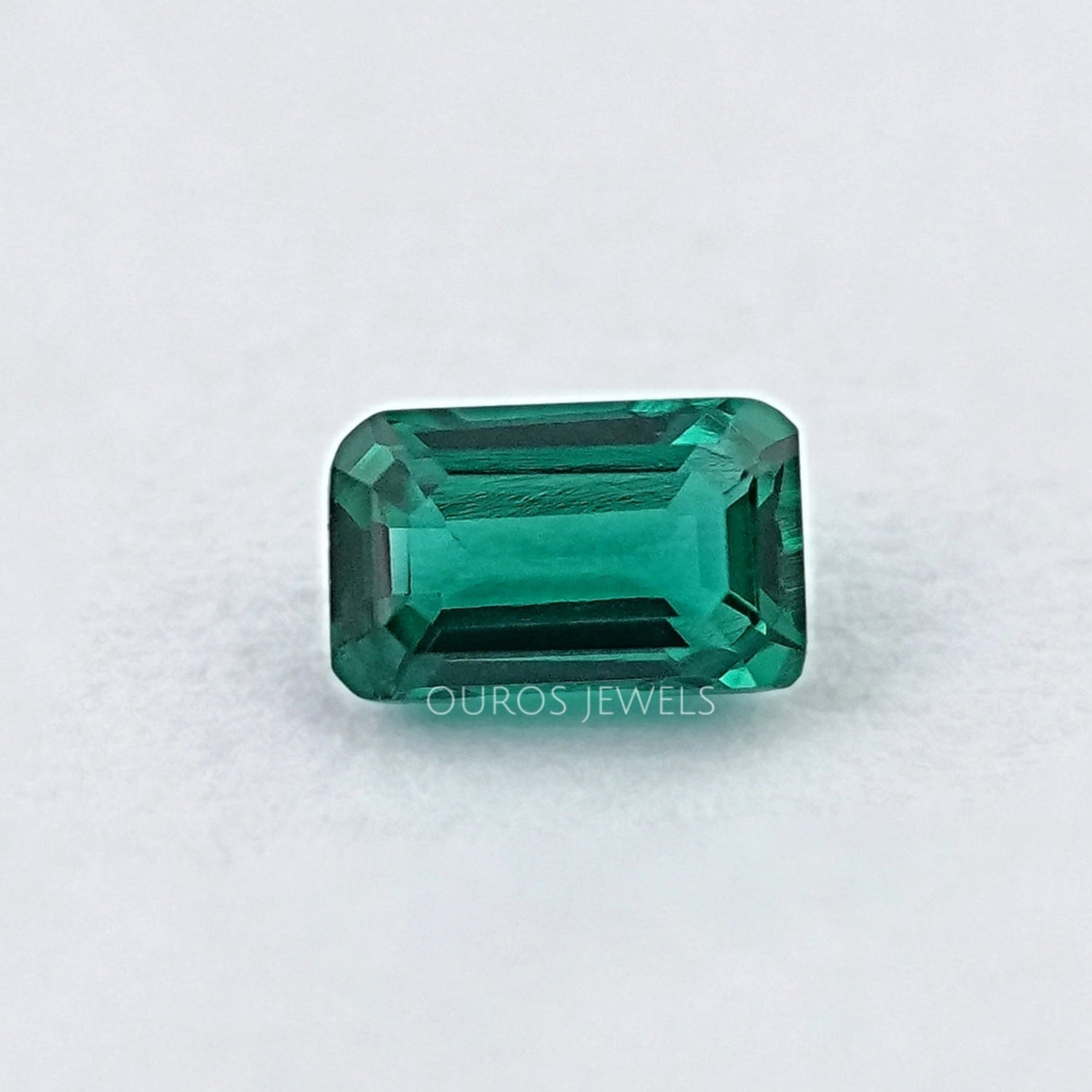 Zambian Green Emerald Cut Gemstone Loose