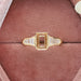 [Bullet and Trapezoid Side Diamond Semi Mount Ring]-[Ouros Jewels]