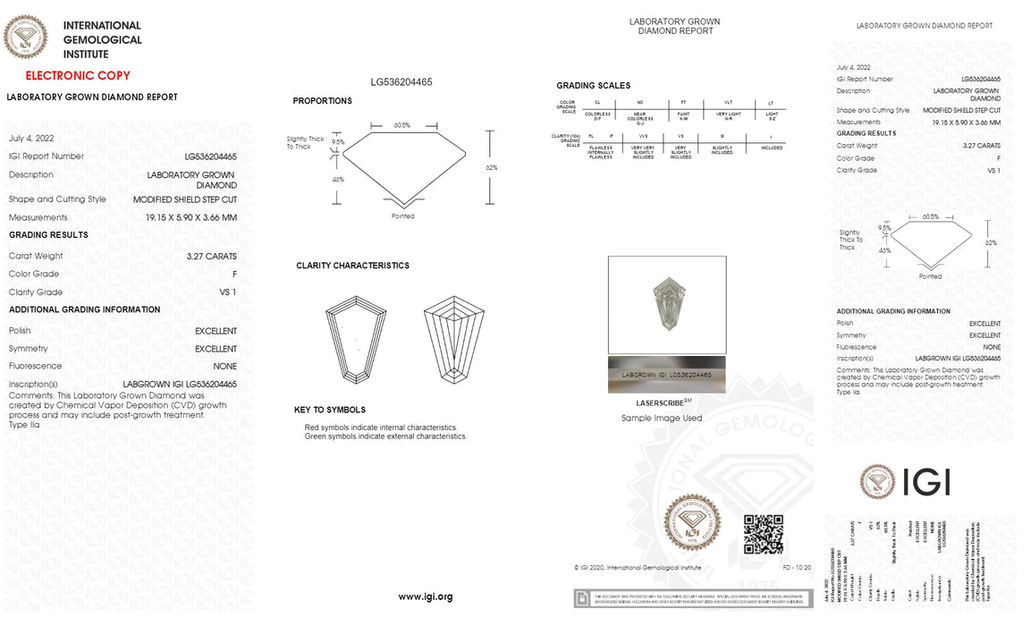 Customized Long Kite Cut Lab Diamond