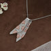[Round Lab Diamond Tie Pendant]-[Ouros Jewels]