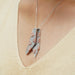 [Tie Round Diamond Pendant]-[Ouros Jewels]