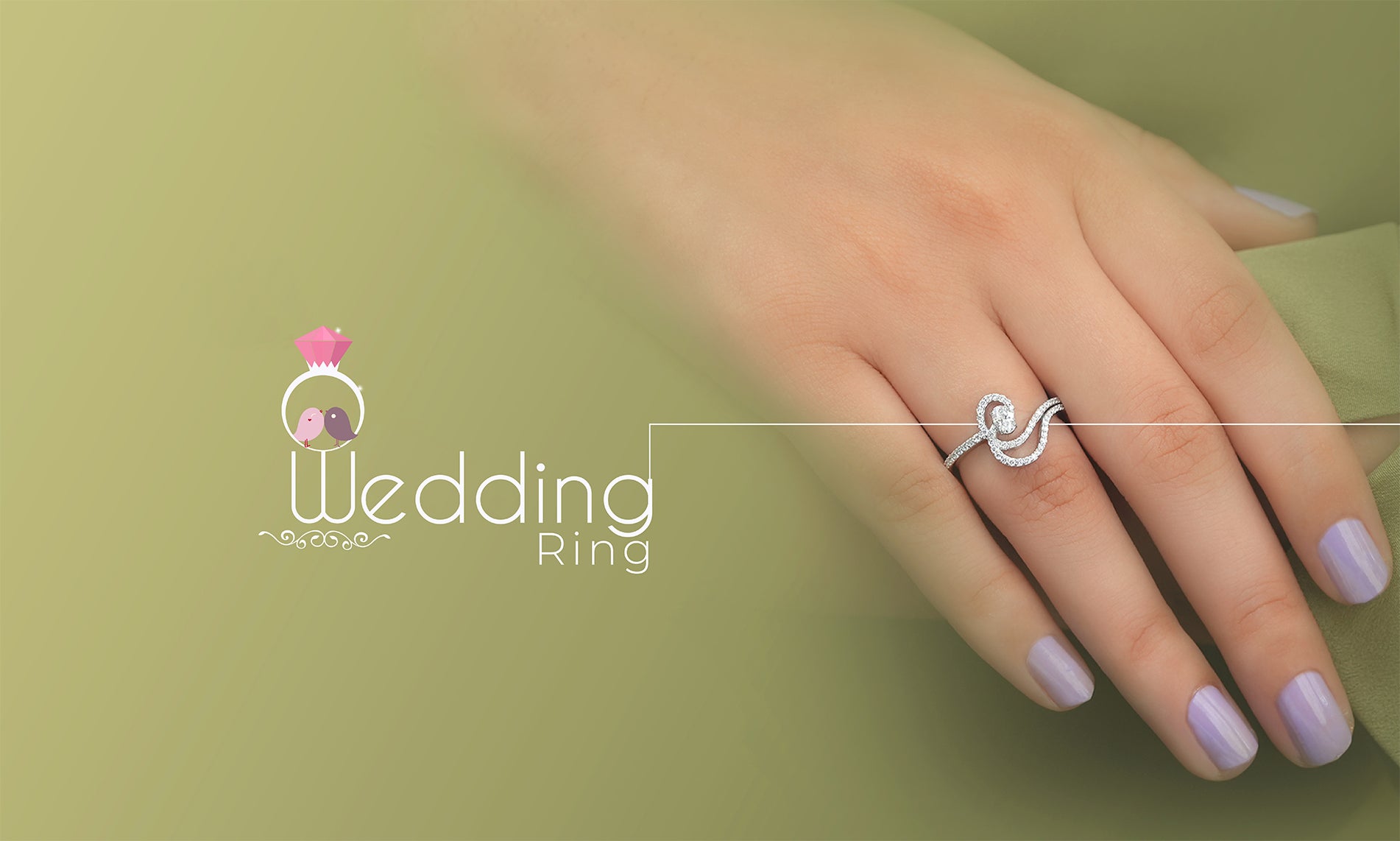 Image showing luxurious lab-grown diamond wedding bands for women