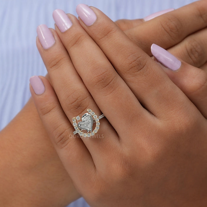 Horse Head & Horseshoe Diamond Ring
