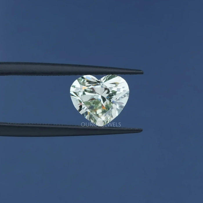2.47 Carat Green Heart Shaped Lab Made Diamond