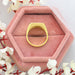 [Back View of Round Diamond Men Ring]-[Ouros Jewels]
