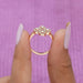 Pear shape lab diamond halo cluster diamond anniversary ring, perfect ring any special occasion