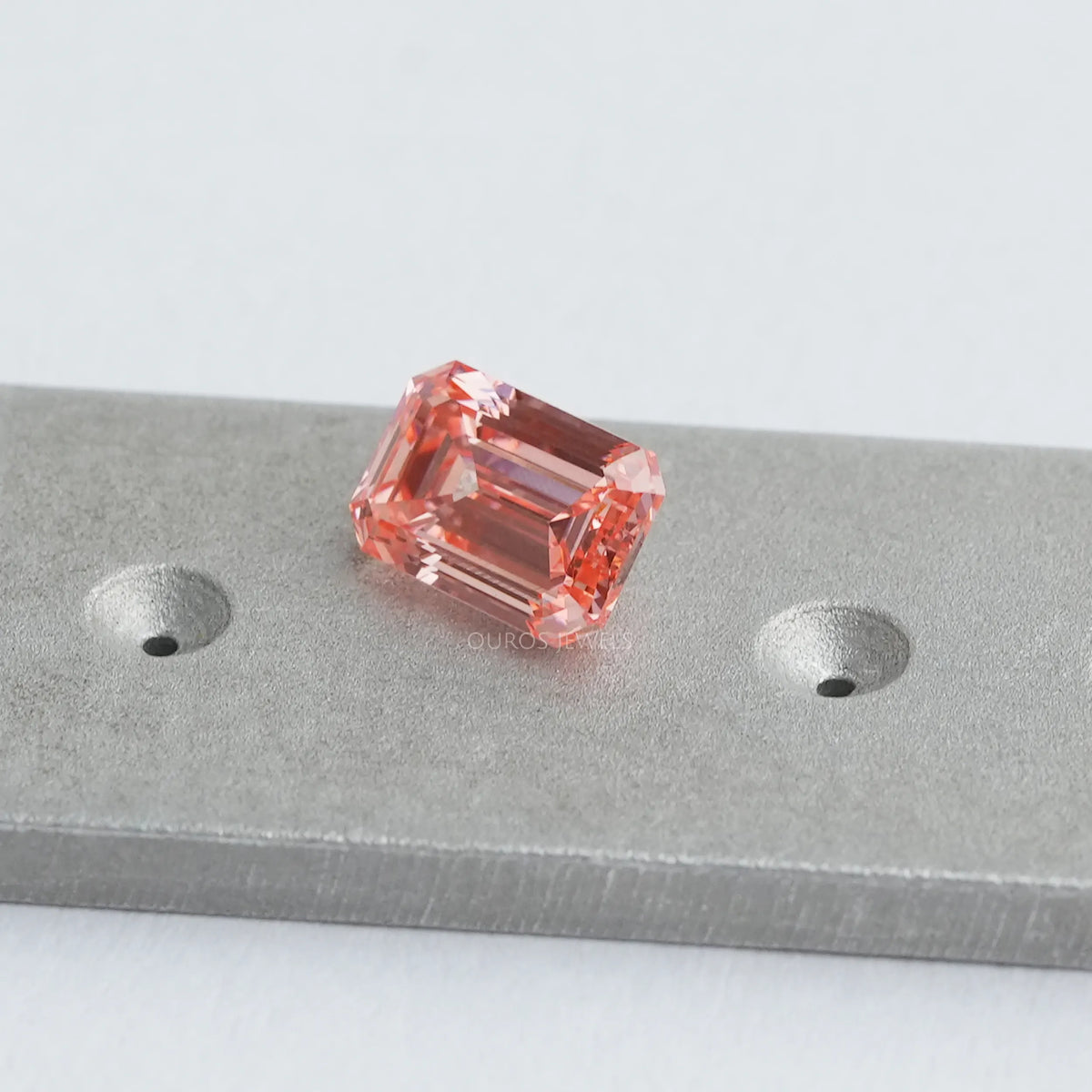 1.05 Carat Pink Emerald Cut Lab Diamond