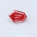 [View Of Cuts In Pink Colored Shield Diamond]-[Ouros Jewels]