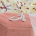 [Platinum Engagement Ring]-[Ouros Jewels]