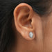 Marquise cut diamond solitaire earrings with brilliant shine of lab grown diamonds