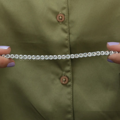 Old European Round Cut Lab Diamond Tennis Bracelet