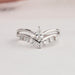Front side clear view of pear-shaped ring crafted with VS clarity.
