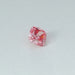 side view of 0.42ct loose pink cushion cut lab made diamond