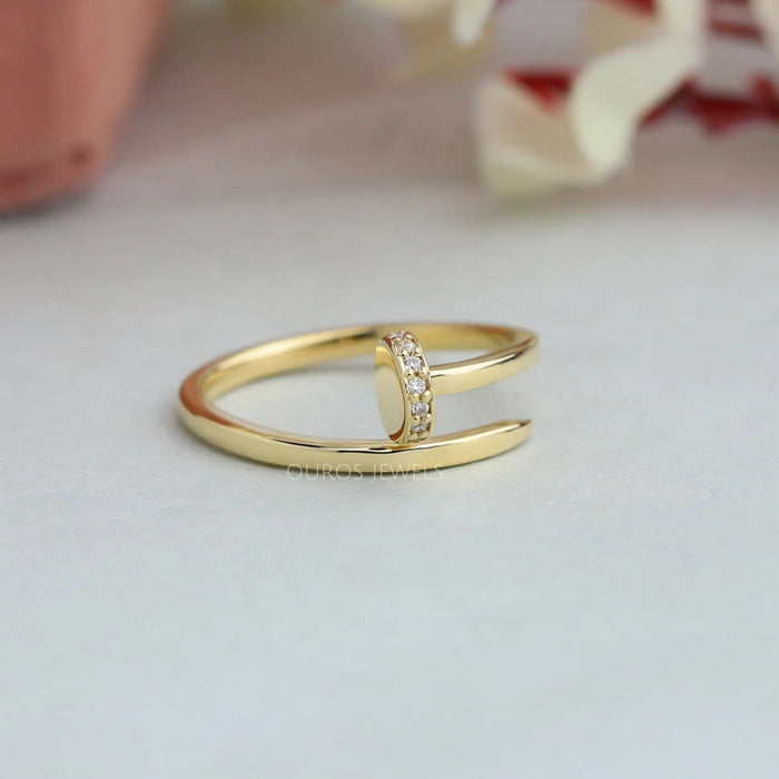 Spiral Round Lab Diamond Designer Ring